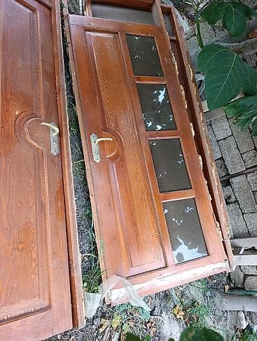 Taxta giriş/qapı dəsti - Material: təbii ağac (şam tonunda — 5
