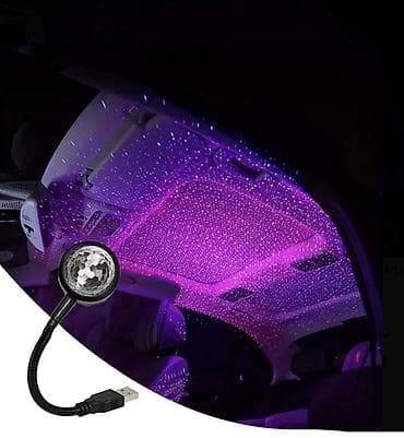 mini led: USB avtomobil ulduz proyektoru – salon üçün dekorativ işıqlandırma - — 1
