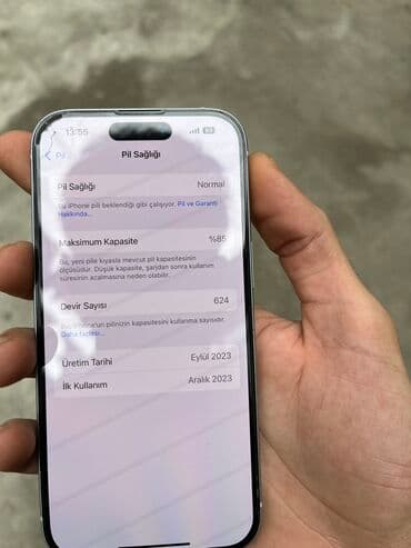 iphone 15 2 ci el: IPhone 15, 128 GB, Ağ, Face ID, Sənədlərlə — 7