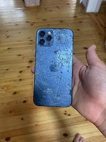 5s iphone: IPhone 12 Pro, 128 GB, Pacific Blue, Qırıq — 4