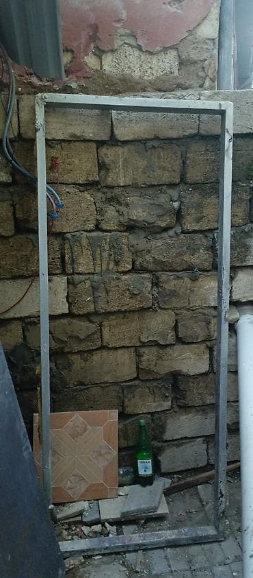 Asılqanlar: Metall qapı dəsti dəmir qapı eni 90 hündürlüyü 2 qalın listi qalın — 3