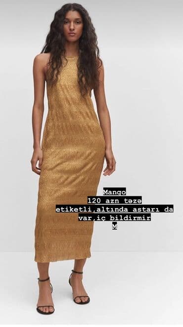 вечерние платья на новый год: Вечернее платье, Макси, Mango, M — 3