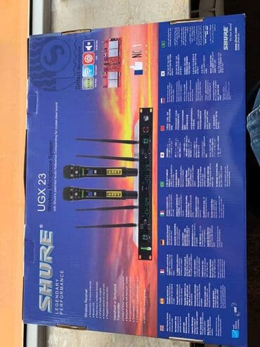 mikrofonlar: Mikrofon "Shure UGX23" Shure mikrofonlar. cox kefiyyətlidir. metal — 4