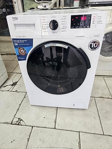 elektron mator: LG və BEKO paltaryuyan maşınları 1) LG Inverter Direct Drive, ön — 2