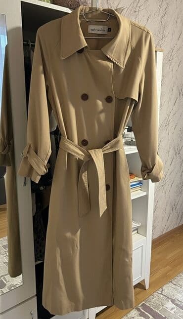 купить плащ акацуки в бишкеке: Плащ, Trendyolmilla, цвет - Бежевый — 2
