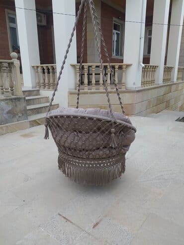 вешалка в прихожую настенная: Asma yelləncək kreslo - Forma: dairəvi səbət tipli - Rəng — 1