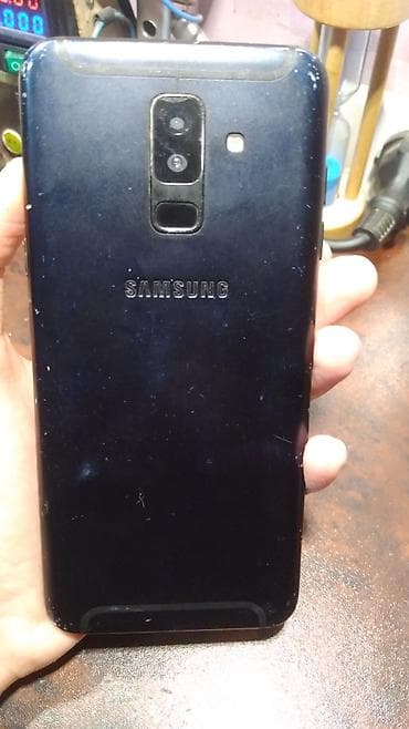 a 10 ekran: Samsung Galaxy A6 Plus, 32 GB, rəng - Qara, Qırıq, Sensor, Barmaq izi — 2