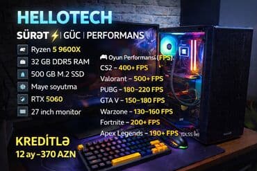 HELLOTECH – Sürət | Güc | Performans Gamer PC komplekti: - Prosessor lalafo.az -da HELLOTECH – Sürət | Güc | Performans Gamer PC komplekti: - Prosessor
