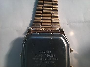 elektron saat qiymetleri: İşlənmiş, Qol saatı, Casio, rəng - Qızılı — 6