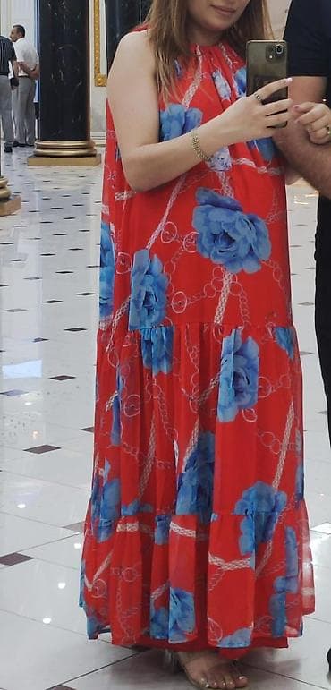 versage sep: Qadınlar üçün yay maxi don geniw madeldi - Model: Uzun, axıcı kəsim — 1