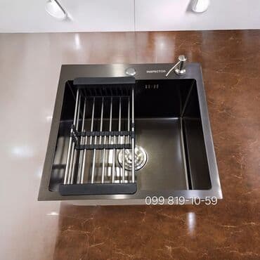 mətbəx çanağı qiyməti: Yeni Kvadrat Mətbəx çanağı, Paslanmaz polad — 6