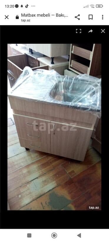 раковина для кухни: Moyka. Metbex skafi. Mətbəx mebeli. Mebel. Şkaflı Moyka. Mətbəx şkafı — 2