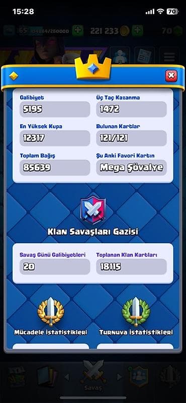 satt: Clash Royale hesabı Hesab ozumundu 7ilin hesabidi cox aktiv olmadigim — 4