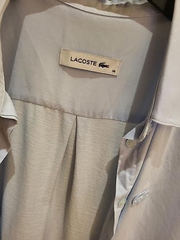 Женская одежда: Lacoste qadın köynəyi - Brend: Lacoste - Ölçü: 38 (etiket üzərində — 2