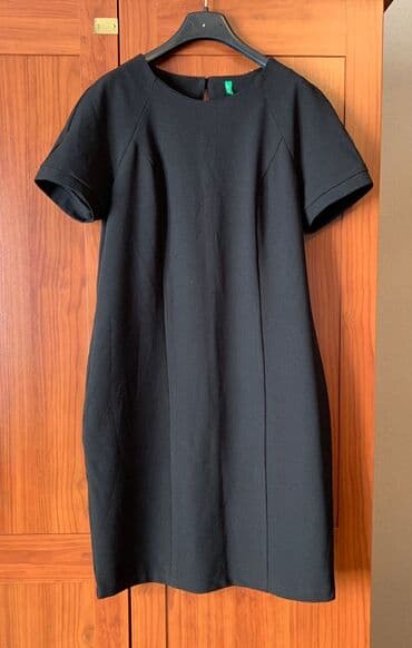 узбекское платье со штанами: Вечернее платье, Миди, Benetton, S — 1