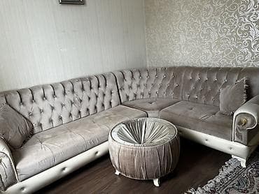 cay evi divan: Künc divan dəsti - Stil: klasik/neo-klassik dizayn, kapitonaj — 2