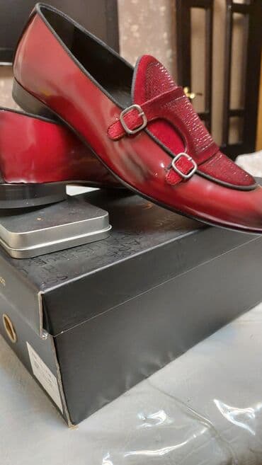 ayaqqabı кожанные: Məhsul: Kişi loafer ayaqqabısı – Fatih Shoes - Rəng: qırmızı-bordo — 1