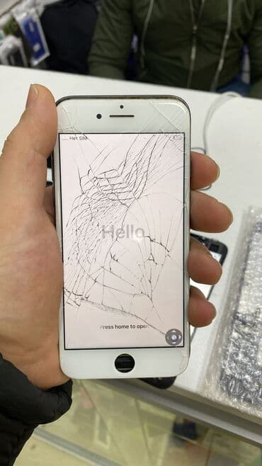 paltaryuyan temiri: İphone ön şüşə bərpası. Şüşəsi qırılmış görüntüsü tam işlək olan — 8