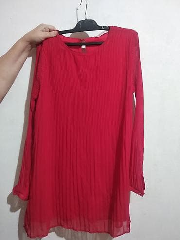 dəs paltar: Qadın geyimləri dəsti - 2 ədəd paltar/tunika 1) Bordo rəngli, uzun — 2