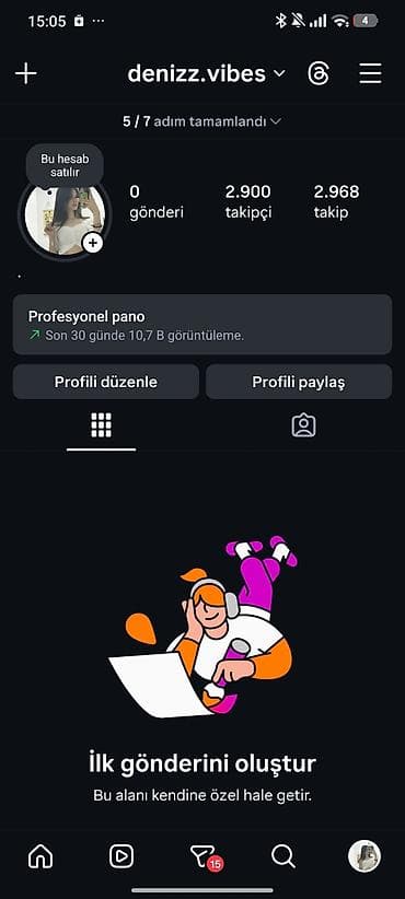 Moyka avadanlığı: Satılır: Instagram hesabı – denizz.vibes Xüsusiyyətlər: - 2 900 real — 1