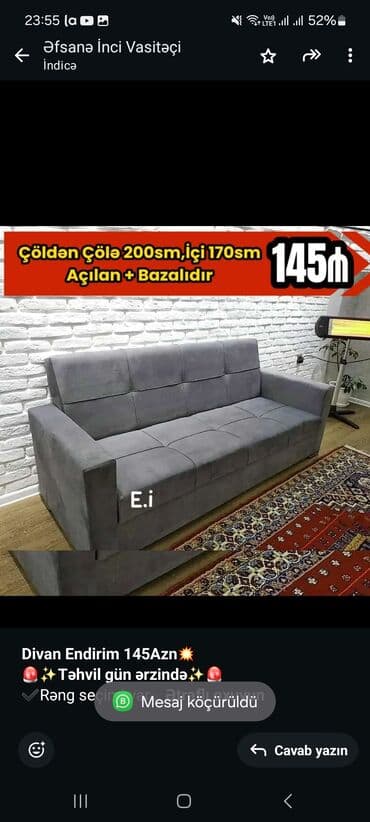 tek divan modelleri: Divan, Parça, Bazalı, Açılan, Kitab — 2