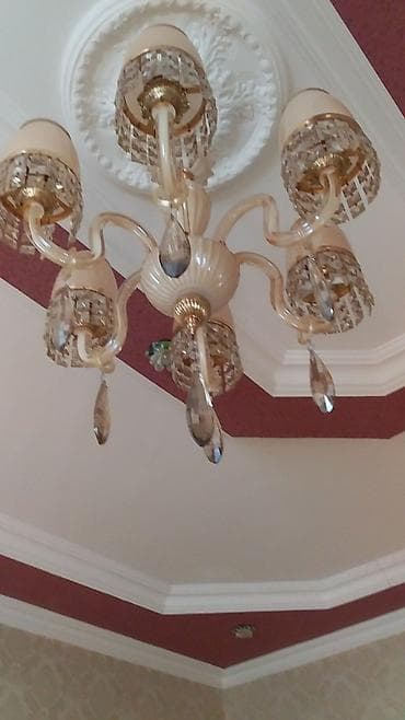 lyustr: Çılçıraq, 6 lampa, Metal — 1