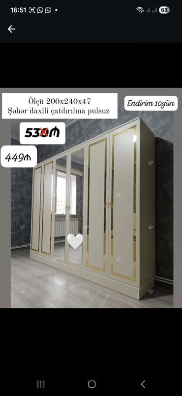 avropa qapilari ölçüləri: Açılan, 6 qapı Düz dolab, Qarderob, paltar dolabı — 9