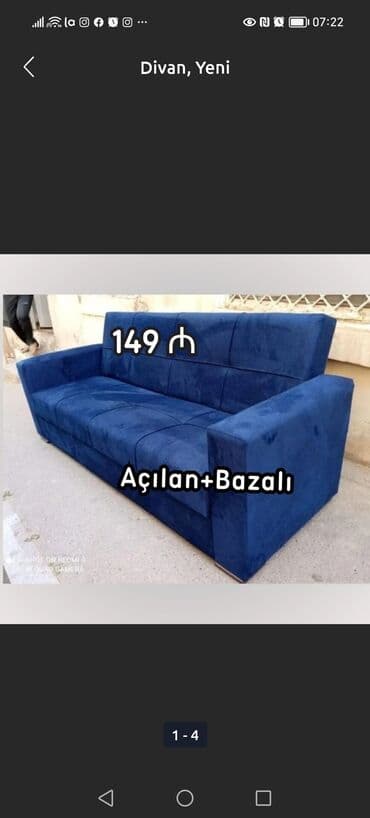 divan işləmiş: Divan, Yeni, Açılan, Bazalı, Parça, Ödənişli çatdırılma — 3