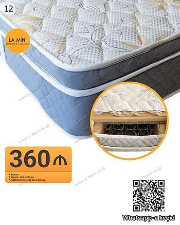 mebel qulpu: Matras – LA MiNi (Laconic & Minimalism) - Ölçü: 160 × 200 sm - — 1