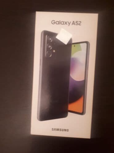 Samsung Galaxy A52 5G, 128 GB, rəng - Qara, Sensor, İki sim kartlı, Face ID lalafo.az -da Samsung Galaxy A52 5G, 128 GB, rəng - Qara, Sensor, İki sim kartlı, Face ID