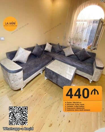 açılan stollar: Künc divan, Bazalı, Açılan — 1