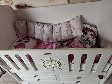 carpayi demiri: Oğlan və qız üçün, Çarpayı, Matras ilə, Siyirməli — 3