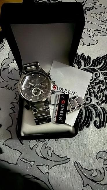 İşlənmiş, Qol saatı, Curren, rəng - Gümüşü