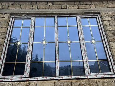 herbiye aid sekiller: PVC plastik pəncərə dəstləri - Material: PVC profil (üzərində — 2