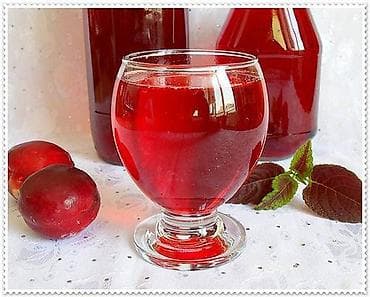 İçkilər: Evdə Hazırlanma Gavalı Kompotu. 100% təbii üsullarla evdə hazırlanma — 3