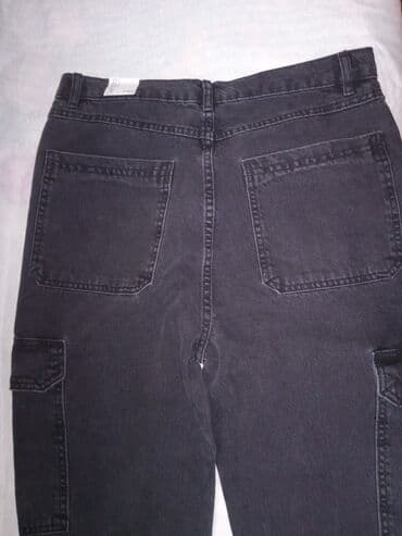 kişi ucun klassik qara kostyum: Qara rəngində cins şalvar. Yeni alınıb!! — 3