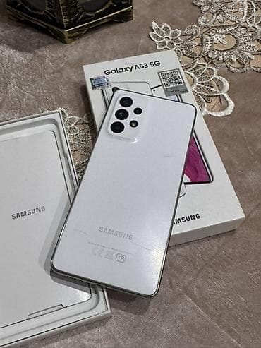 samsung fold 3: Samsung Galaxy A53 5G, 256 GB, rəng - Ağ, İki sim kartlı — 2