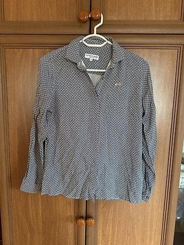U.S. Polo Assn. qadın köynəyi - Model: uzunqollu, düyməli köynək - — 2