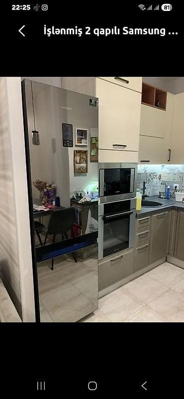 soyuducu kompressoru: İşlənmiş 2 qapılı Samsung Soyuducu Satılır, rəng - Qara — 1