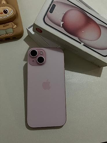 tecno telefon: IPhone 15, 128 GB, Çəhrayı, Face ID — 9