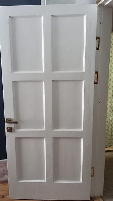 qapı taxta: Ağ panelli otaq qapısı – klassik 6 panelli dizayn, - Rəng: ağ - — 4