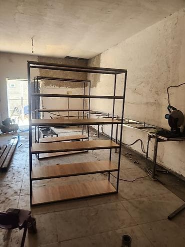 etajerka: Metall çərçivəli çoxsəviyyəli raf sistemləri - Konstruksiya: Toz boya — 2