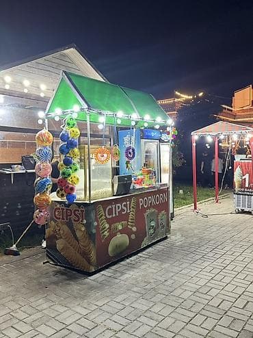 Popkorn və içkilər köşkü – tam avadanlıqlı hazır biznes köşkü 3 ədəd — 3