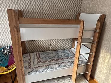 Oğlan və qız üçün, Çarpayı, Matras ilə, Siyirməsiz, Laminat — 3