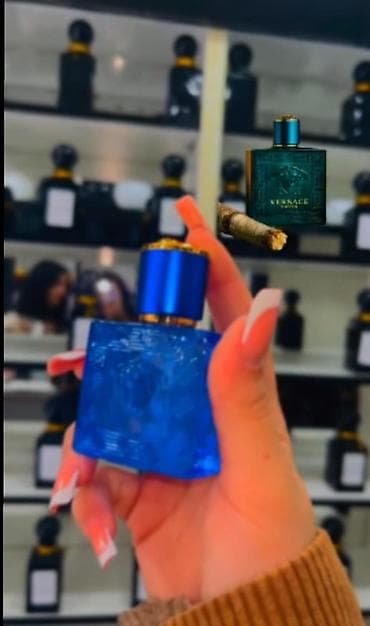 Məhsul: Seçilmiş ətriyyat kolleksiyası - Versace Eros (mavi şüşə)