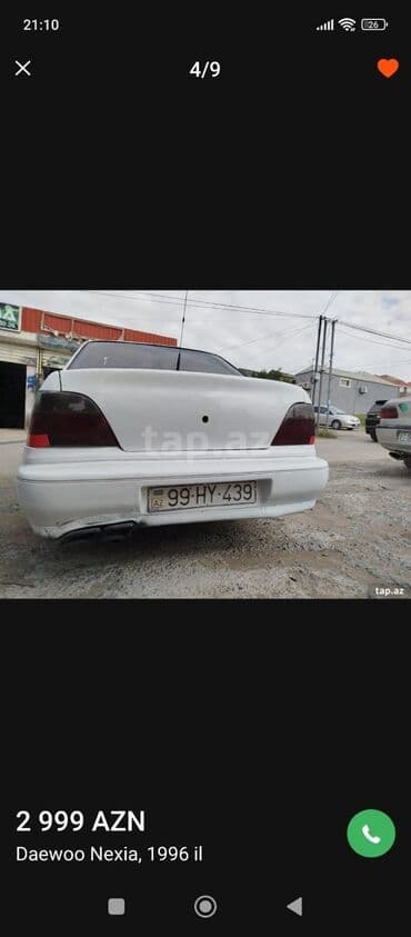 masin pribor isiqlari: Daewoo Nexia: 1.5 l | 1996 il Sedan — 6