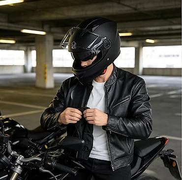 moped: Tam üzlü motosiklet dəbilqəsi – mat qara Xüsusiyyətlər: - Aerodinamik — 2