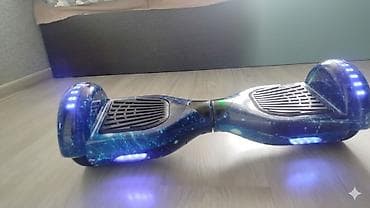 electro gitara: Hovərbord – 6.5" təkərli, “kosmos” dizaynlı gövdə və LED işıqlar - — 1