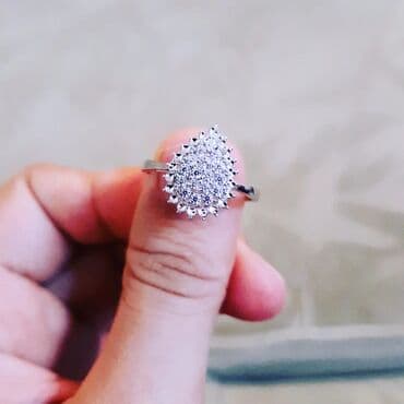 nişan üzükleri: Nişan, Üzük, Ağ qızıl, 585 Əyar — 4