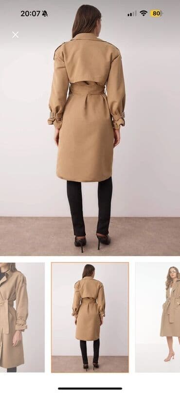 женские утепленные плащи: Плащ, Trendyolmilla, L, цвет - Бежевый — 3